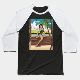 Tropical Travel Baseball T-Shirt